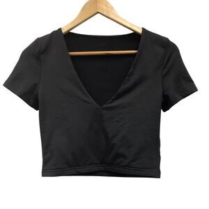 Crop Top Juniors Medium Black